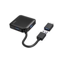 USB šakotuvas Hama 3.0 Hub 4x USB-A Ports with USB-C Adapter, 15 cm