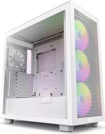 Kompiuterio korpusas NZXT H7 Flow RGB, skaidri sp./balta sp.