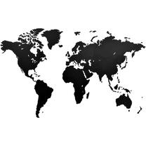 Деревянный пазл VLX MiMi Innovations Wooden World Map Luxury 425851, 130 см x 78 см, 275 шт., черный цв.