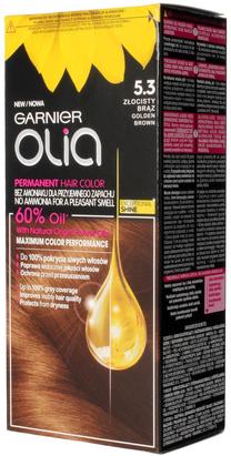 Matu krāsa Garnier Olia, zeltaini brūns krās., 5.3, 60 ml
