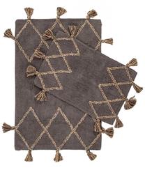 Комплект ковриков для ванны Foutastic Agnes 396RYH2443, серый цв., 90 см x 60 см