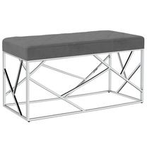 Prieškambario suoliukas VLX Dark Grey, tamsiai pilka sp., 97 cm x 44 cm x 46 cm