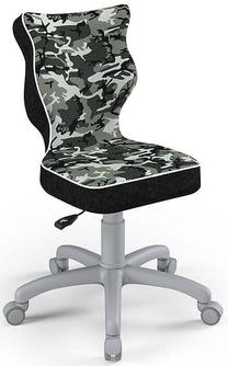 Детское рабочее кресло Petit Size 3 ST33, 33.5 x 30 x 77.5 см, черный цв./зеленый цв./серый цв.