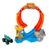 Автомобильная трасса Mattel Hot Wheels Monster Trucks Shark Smash JFR08, многоцветный