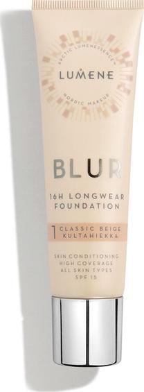 Makiažo pagrindas Lumene Blur Longwear, SPF 15, classic beige sp., 1, 30 ml