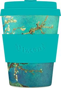 Plastikust klaas Ecoffee Cup Van Gogh Almond Blossom, 350 ml, 9 cm, polüpiimhape (pla), roheline v.