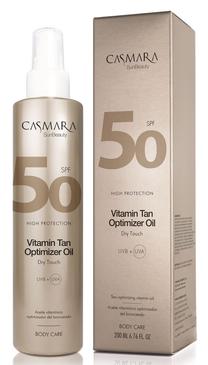 Purškiklis įdegio priežiūrai Casmara Vitamin Tan SPF50, 200 ml