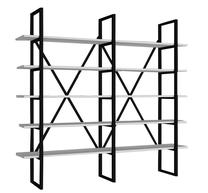 Pastatoma lentyna Kalune Design Kınalı, balta sp./juoda sp., 160 cm x 126 cm x 26 cm