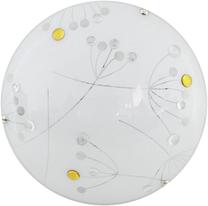 Valgusti lagi Candellux Floral 13-39118, 1 x 10 W, läbipaistev v./kollane v. / kroom v., 30 x 30 cm