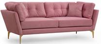 Sofa Hanah Home Mapa 3-Seat, rožinė sp., 214 x 90 cm x 84 cm