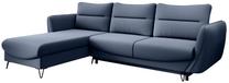 Kampinė sofa Silva Gojo 40, mėlyna sp., kairinė, 201 x 276 cm x 100 cm
