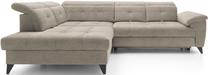 Kampinė sofa Inferne Raquel 20, smėlio sp., kairinė, 297 x 210 cm x 107 cm