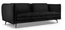 Sofa Micadoni Home Vottina, juoda sp., 197 x 100 cm x 79 cm