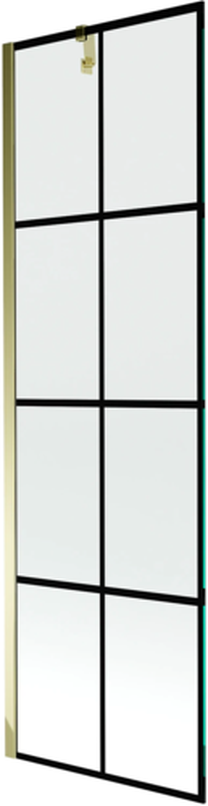 Vannas siena Mexen Next I, 60 cm x 150 cm, zelta krās./melna krās./rūdītais