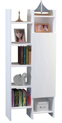 Pastatoma lentyna Kalune Design Adaline, balta sp., 130 cm x 55.2 cm x 25 cm