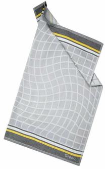 Virtuvinis rankšluostis Greno SAO-50, geltona sp./pilka sp., 70 cm x 50 cm