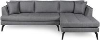 Kampinė sofa Hanah Home Bobo 632CNA1104, pilka sp., dešininė, 168 x 235 cm x 75 cm