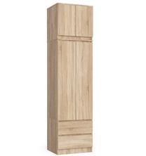 Spinta Akord S60, ąžuolo, 60 cm x 51 cm x 234 cm