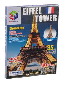 3D пазл Magic Puzzle Eiffel Tower 525084759, 23 см x 20.5 см, 35 шт., многоцветный