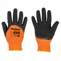Рабочие перчатки Bradas Perfect Soft, черный цв./oранжевый цв., 10, 6 шт.