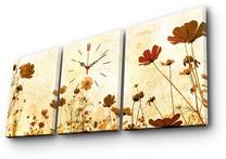 Laikrodis - paveikslas Wallity Canvas 3P3040CS-55, geltona sp./oranžinė sp., 40 cm x 30 cm