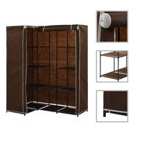 Spinta VLX Wardrobe Corner, ruda sp./juoda sp., 130 cm x 87 cm x 169 cm