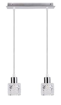 Valgusti rippuv Candellux Lighting Tosca, G9, 2 x 40 W, läbipaistev v. / kroom v.