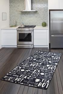 Kiliminis takas Conceptum Hypnose Hot Black, įvairių spalvų, 300 cm x 80 cm