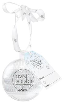 Matu gumija Invisibobble The Wonderfuls Slim Holiday Bauble, caurspīdīga krās., 3 gab.