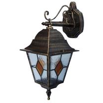 Sieninis lauko šviestuvas HR EL-781DN-BBG, 100W, E27, IP44, juoda sp., 18.5 cm x 48 cm