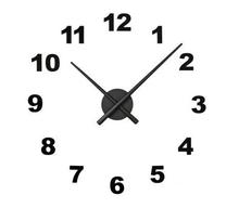 Настенные кварцевые часы Air Numbers, черный цв., 120 см x 120 см, 120 см