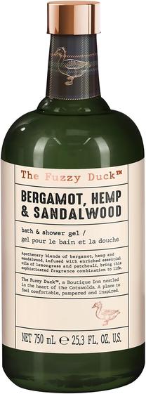 Kūno prausimosi želė Baylis & Harding The Fuzzy Duck Bergamot, Hemp & Sandalwood, 750 ml