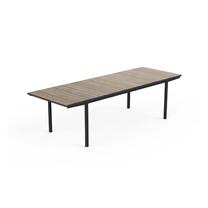 Lauko stalas Keter Deco Porto Nova Extendable, juoda sp./natūralaus uosio sp., 200 - 280 cm x 94 cm x 75 cm