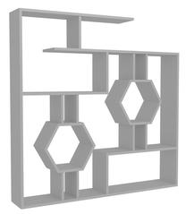 Pastatoma lentyna Kalune Design Tamara 875ZNA3636, balta sp., 134 cm x 22 cm x 134 cm