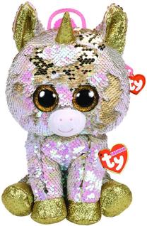 Mīkstā rotaļlieta TY Fashion Plush Sequin Backpack Fantasia Unicorn, daudzkrāsaina, 33 cm