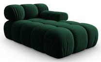 Modulinė sofa Micadoni Home Bellis MIC_CHR_2_F1_BELLIS3, tamsiai žalia sp., dešininė, 157 x 97 cm x 62 cm