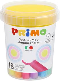 Krītiņi Primo Jumbo 445-703, daudzkrāsaina, 18 gab.