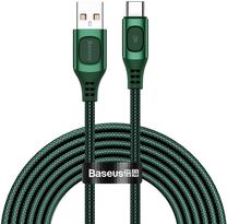 Kabelis Baseus USB - USB-C CATSS-B06 USB, USB-C, 2 m, zaļa krās.
