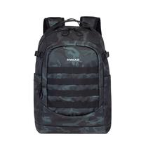 Portatīvā datora mugursoma Rivacase 7631 navy camo 28L Rucksack, melns krās./zilimelns krās./tumši pelēka krās., 28 l, 15.6"