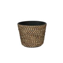 Puķu pods 7610915 C, plastmasa, Ø 40 cm, brūna krās.