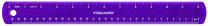 Lineāls Fiskars 1023922, 30 cm, plastmasa, violeta krās.