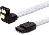 Провод Elmak Savio Sata III Cable GAK-03 SATA 3, SATA 3, 0.3 м, белый цв.