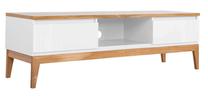 TV staliukas, ąžuolo/balta, 145 cm x 46 cm x 45.5 cm