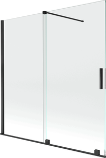 Vannas siena Mexen Velar II, 160 cm x 150 cm, melna krās./rūdītais