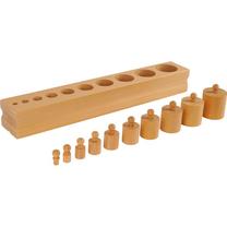 Обучающая игрушка, сортировщик форм Block with Cylinders 4, дерева цв., 11 шт.