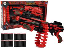 Žaislinis ginklas Lean Toys Soft Bullet Gun LT8454, 52 cm Juoda sp./Raudona sp.