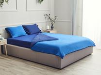 Gultas veļas komplekts Dormeo Essentials 110068993, zila krās., 50 x 70 cm, 200 x 200 cm