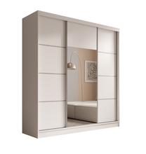 Шкаф ADRK Keri, белый цв./серебристый цв., 200 см x 61 см x 215 см, с зеркалом