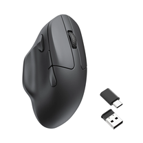 Bezvadu spēļu pele Keychron M7 Wireless M7-A1, bluetooth / usb / 2.4ghz, melna krās.