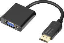 Adapteris Deltaco DP-VGA7-K, VGA/DisplayPort, juoda sp.